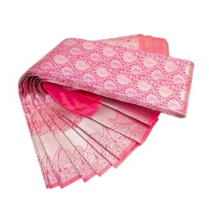 Pink Banarasi Silk Saree