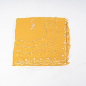 Yellow Lines Chamki Saree